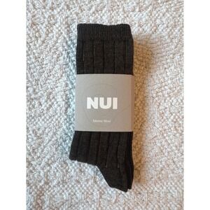 NUI Organics Nature Socks Olive 4/6y